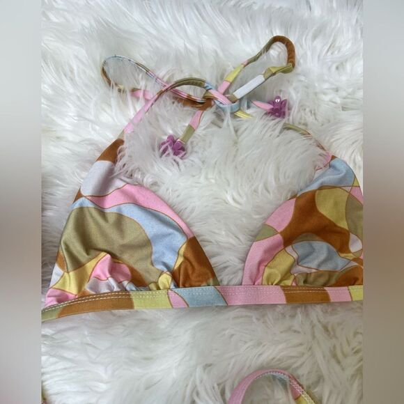 037 NWOT Free People X BEACH RIOT winnie top in waikiki wave - Picture 4 of 4